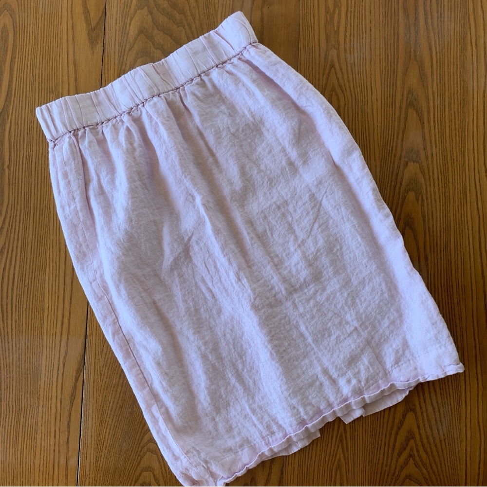 J. Crew Linen Pencil Skirt